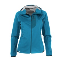 Maul Softshell Jacket Wildbarren 3.0 (wind and waterproof) turquoise blue Women